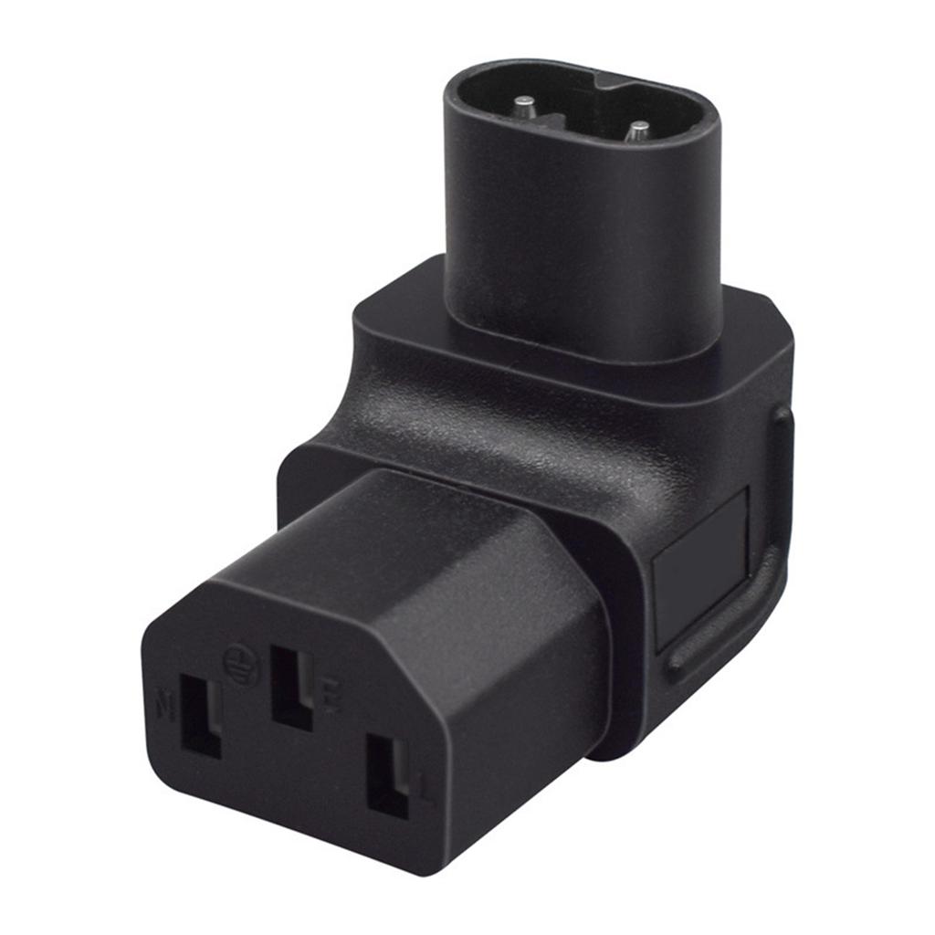 IEC320 C8 auf C13 Netzkabeladapter PVC-Konstruktion Stecker auf Buchse Aufwärts gebogen für einfache Verbindung JD46