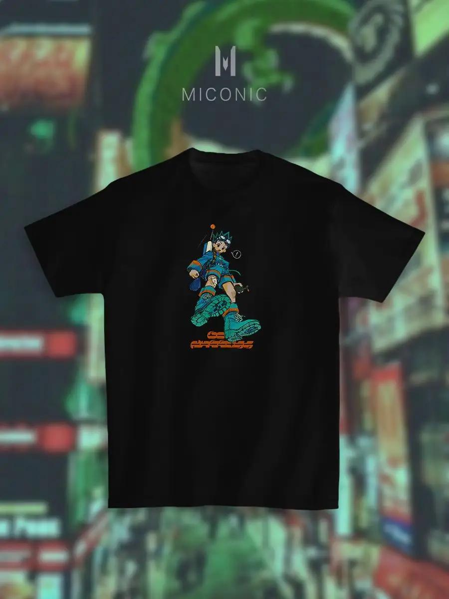 Y2K zxc drain retro print T-shirt M