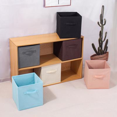 Foldable Storage Box with Reinforced Handle Large Capacity Collapsible Clothes Basket Multi-Functional