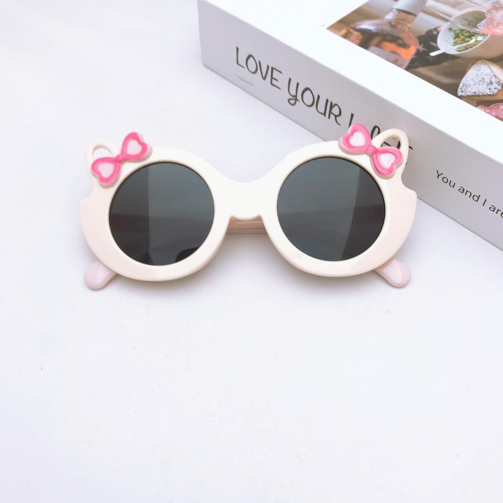 Children'S Sunglasses Baby Silicone Sunglasses Childlike Fun Cute Kitten Sunshade Glasses Uv Protection