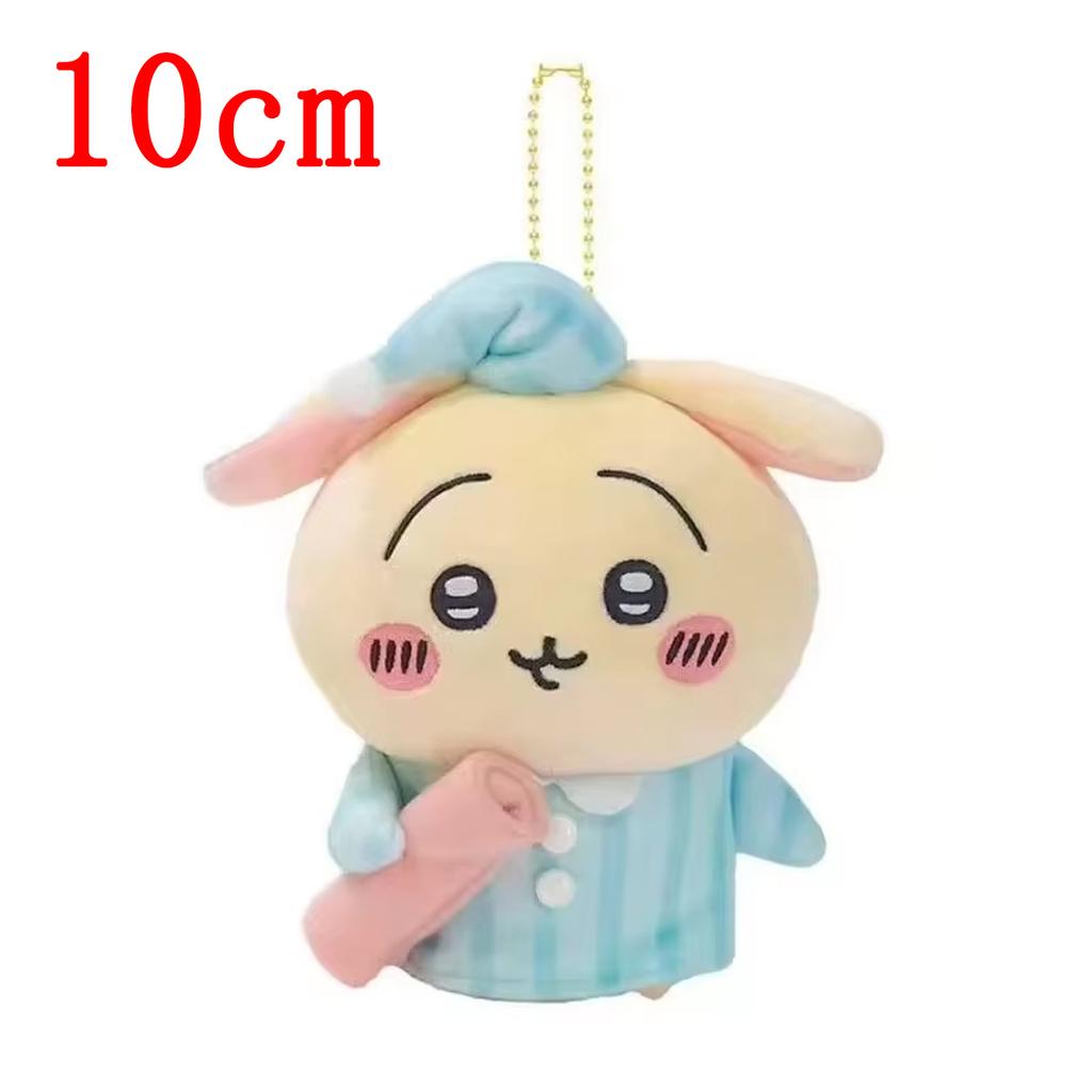 Chiikawa Usachi Xiaoba Cute Pajamas Series Plush Doll Pendant Key Pendant Bag Pendant Cartoon Toy Bedroom Ornaments Girl Gift