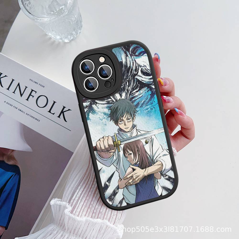 

Anime O-Okkotsu Y-Yuta For Phone Case For IPhone 16 15 14 13 12 11 Pro Max Plus Leather Cover iPhone 15