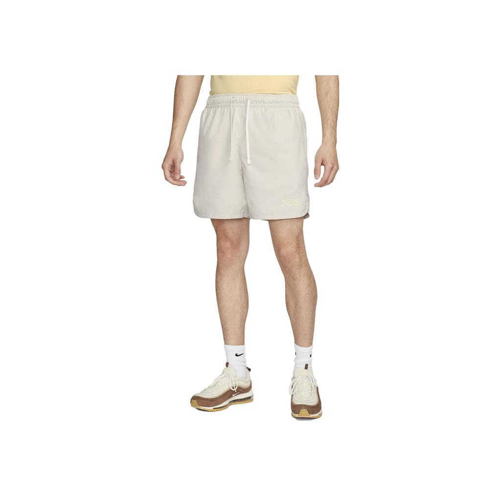 Nike Sportswear Solid Logo Embroidery Detail Drawstring Shorts Men shorts Light-Bone FJ5304-072