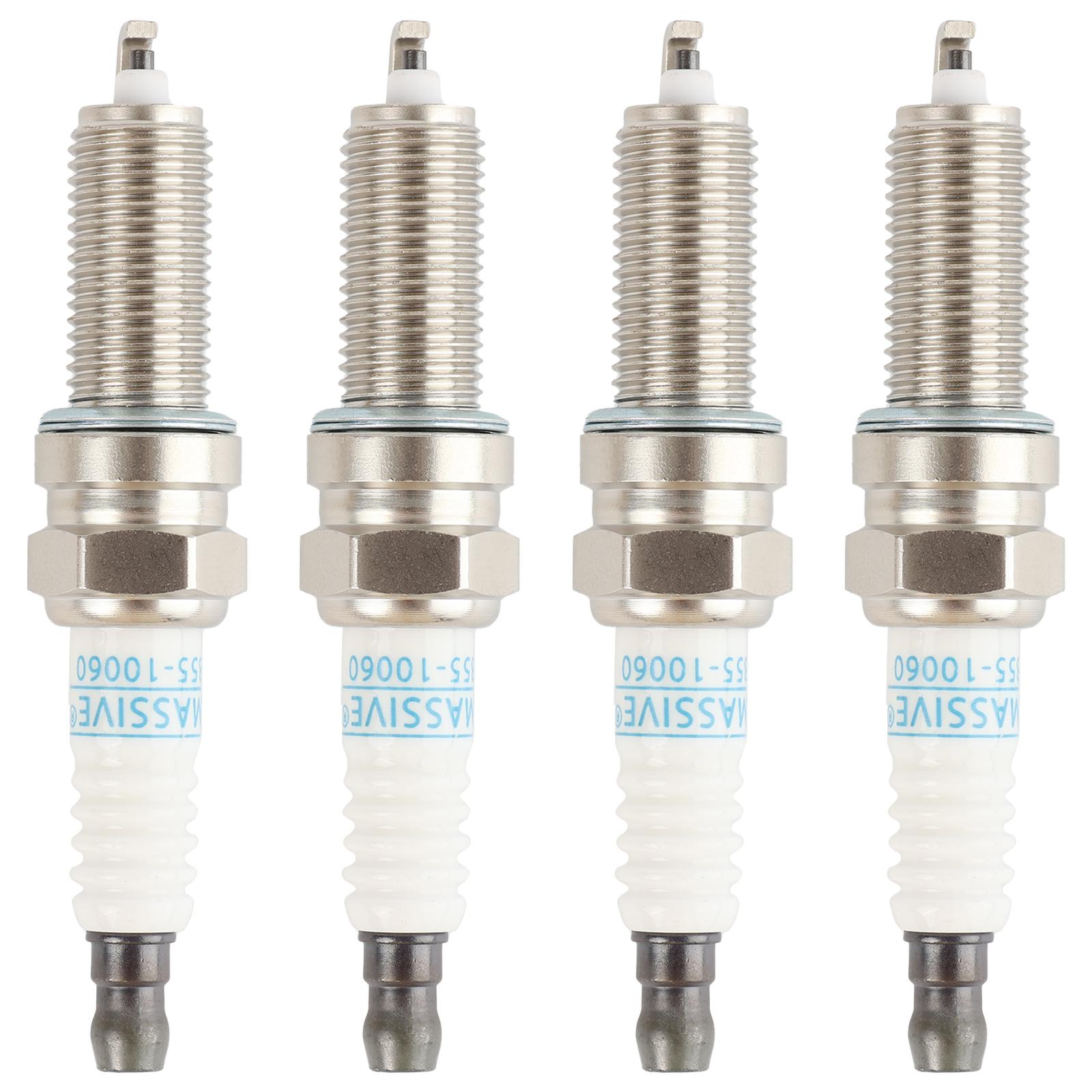 

4 шт. Автомобильные иридиевые свечи зажигания 1885510060 Автомобильные аксессуары для зажигания для Hyundai Accent Veloster Elantra 2006-2015 Kia Rio 2012-2018 серебряный