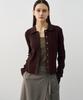 NOIRER FOR WOMAN Cotton Ribbed Shirt Knit (Brown)