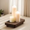 Trä Parfymställ Dekorativt Hemvisningshylla Stapelbara Förvaringshållare För Fotoalbum Aromaterapi Ljus