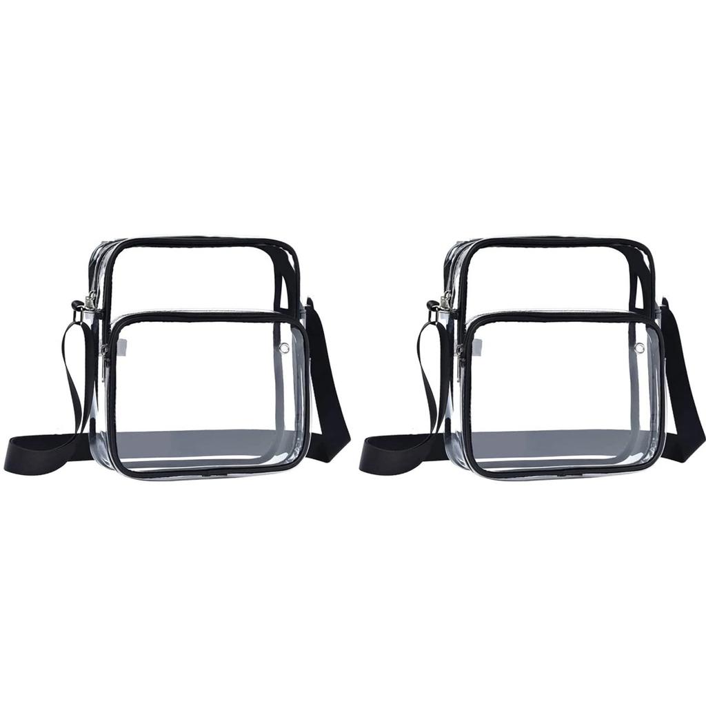 Transparent Storage Crossbody Bag with Waterproof Strap and Shoulder Strap Outdoor Portable Sports Crossbody Bag