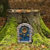 Miniature Fairy Door Figurine Elf Home Ornament For Yard Art Garden Tree Sculpture Statue Wooden Dollhouse Outdoor Garden Decor