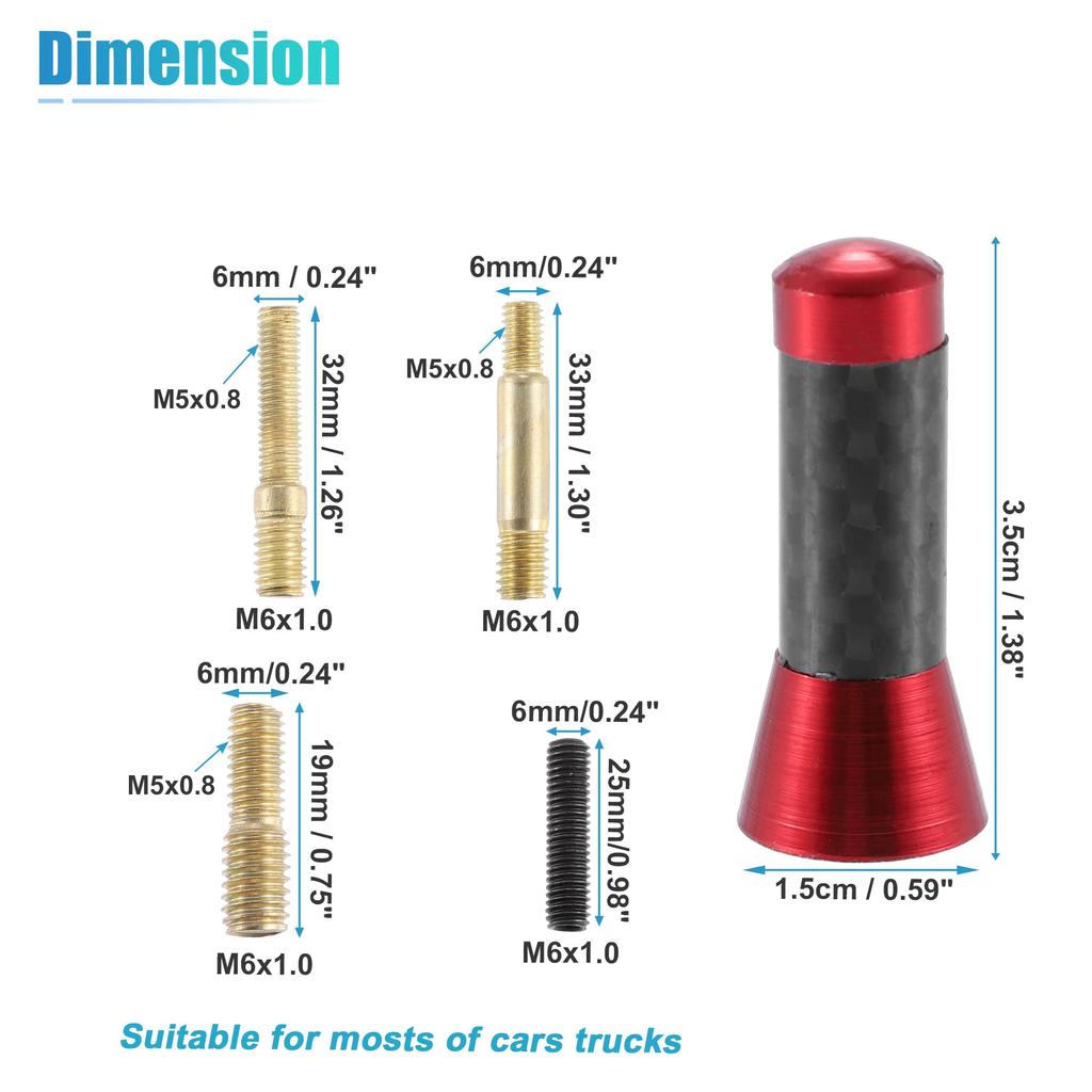 X AUTOHAUX Short Antenna for Car AM/FM Antenna Radio Amateur Radio Antenna High Sensitivity