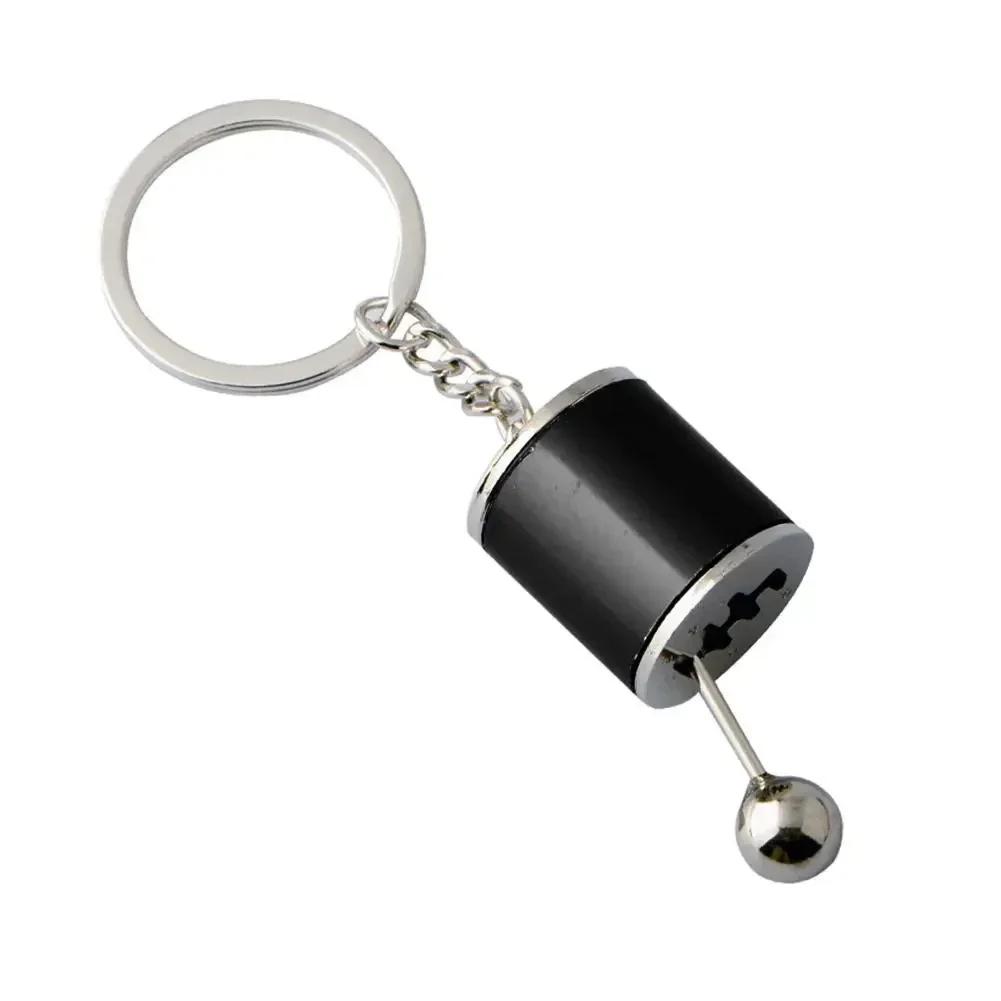 Metal Keyrings Creative Car Transmission Pendant Gear Lever Manual Gear Lever Automatic Keychain Car Styling Accessory