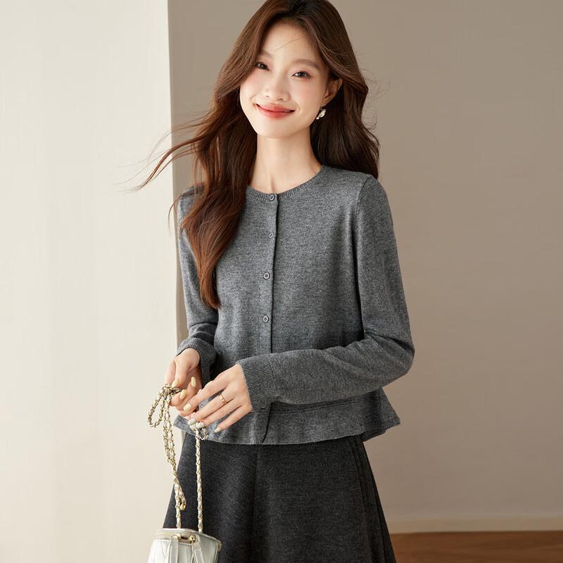 

Srcr Women s Short Knitted Wool Cardigan One Size