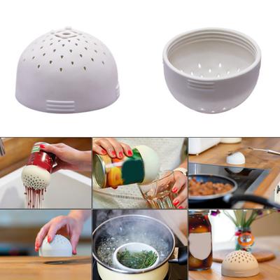 Coperchio del filtro Colino in silicone facile da usare per lattine salvaspazio da cucina Piccolo colino con fori per filtri fini per la casa