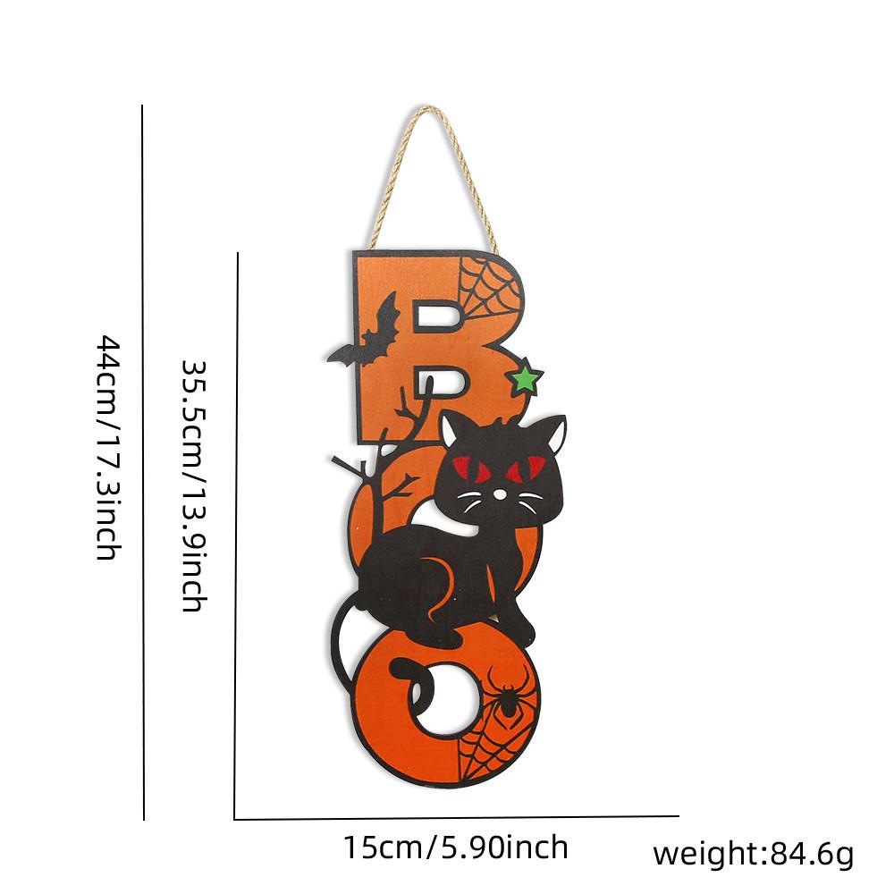 Läskiga Halloween-träskyltar med dödskallemotiv för feststämning