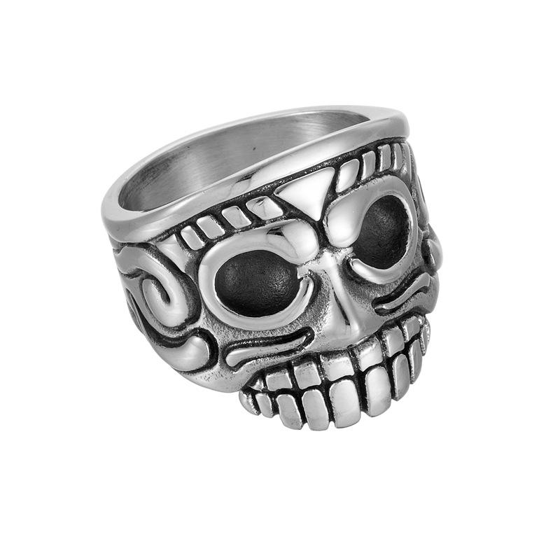 Stainless Steel Skull Casting Ring, Personalized Alternative Skull Men S Ring Ring, Jewelry No. 8