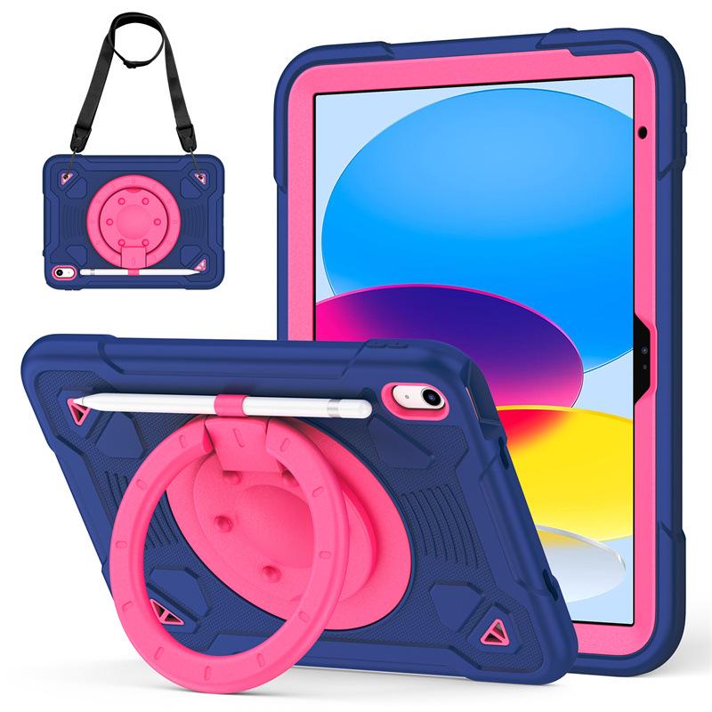 Samsung Tab A11 Cartoon Silicone Wristband Holder Case with Pen Slot