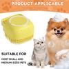Hundebadebürste Haustier-Massagebürste Shampoo-Spender Weiche Silikonbürste Für Hunde Und Katzen Duschpflegewerkzeug Haustierprodukte
