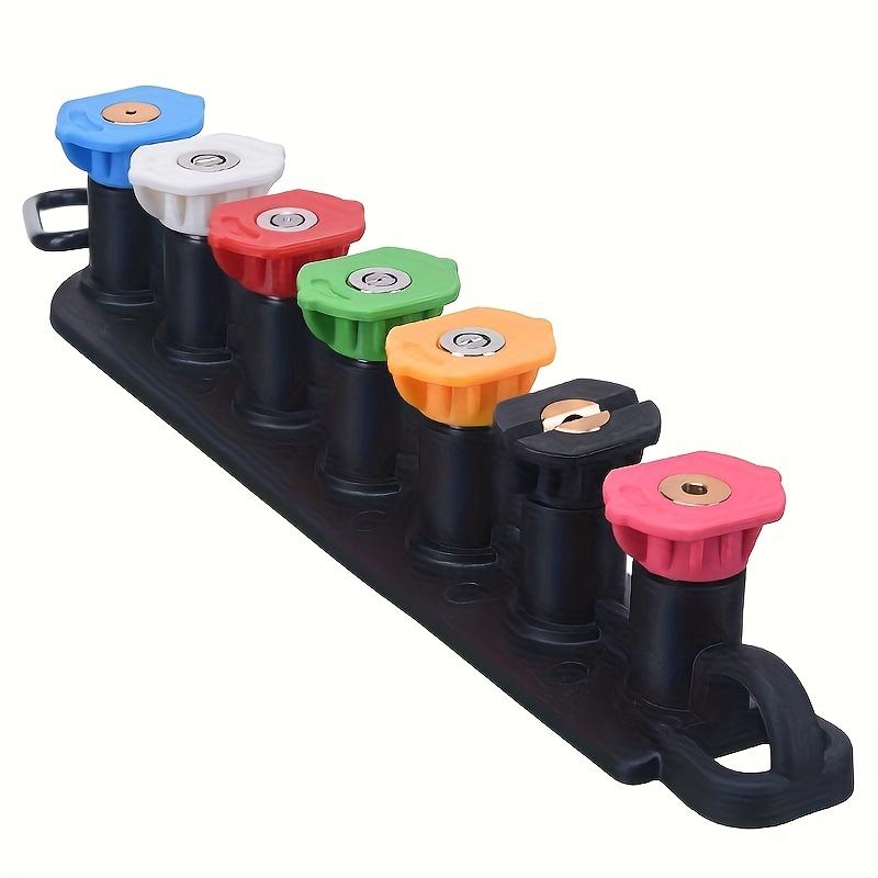 High-pressure Washer Lance, 7pcs High-pressure Washer Nozzle Tip Set with Nozzle Holder, 1/4-inch (approx. 0.24inch) Quick Connect, 4000 PSI