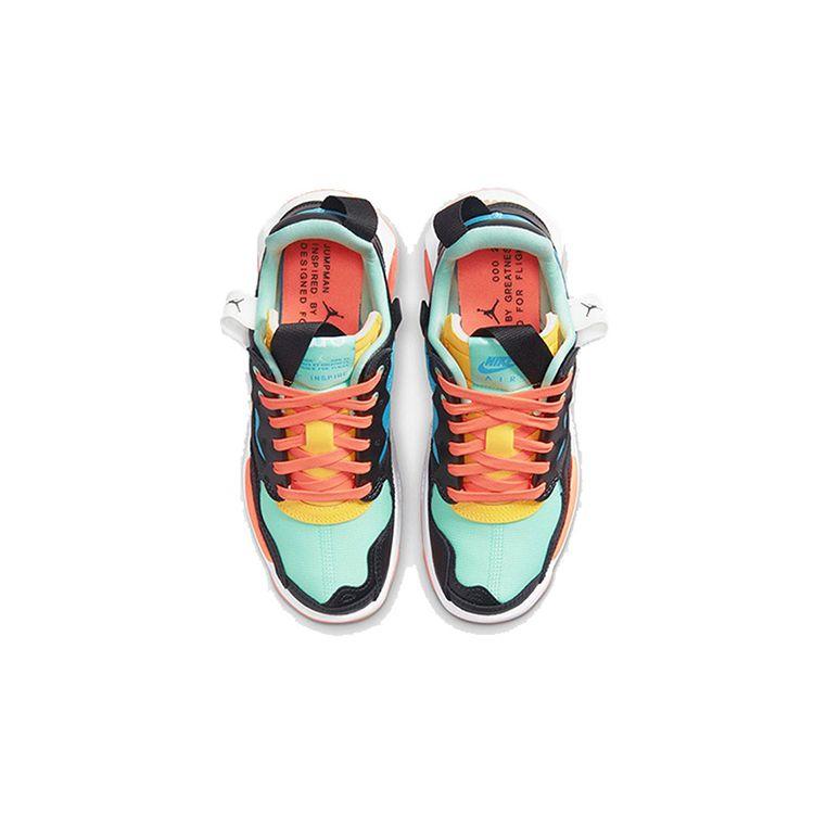 Air Jordan MA2 GS Black Light Blue Fury Kids Sneakers Multi-Color Green-Glow CW6594-043