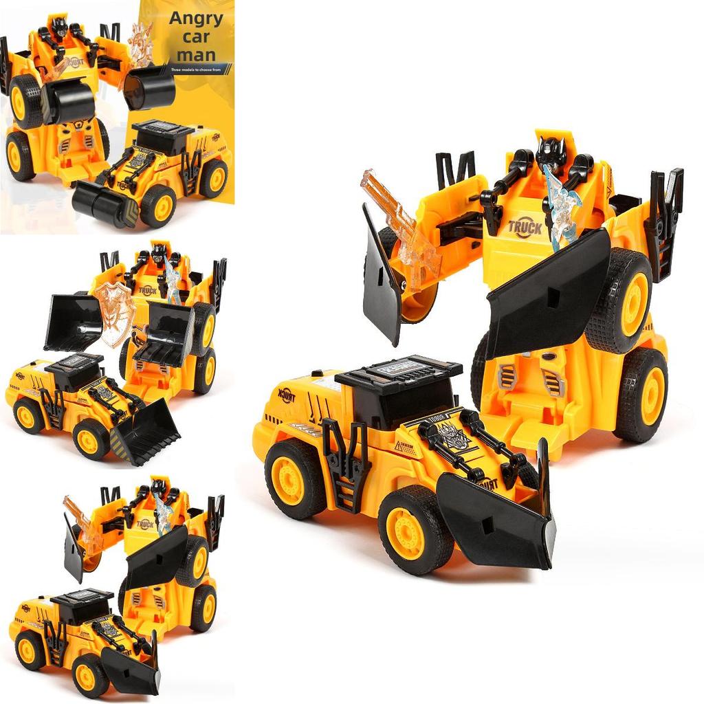 Inertia Oneclick Transforming Construction Vehicle Toy For Kids With Impact And Creative Play