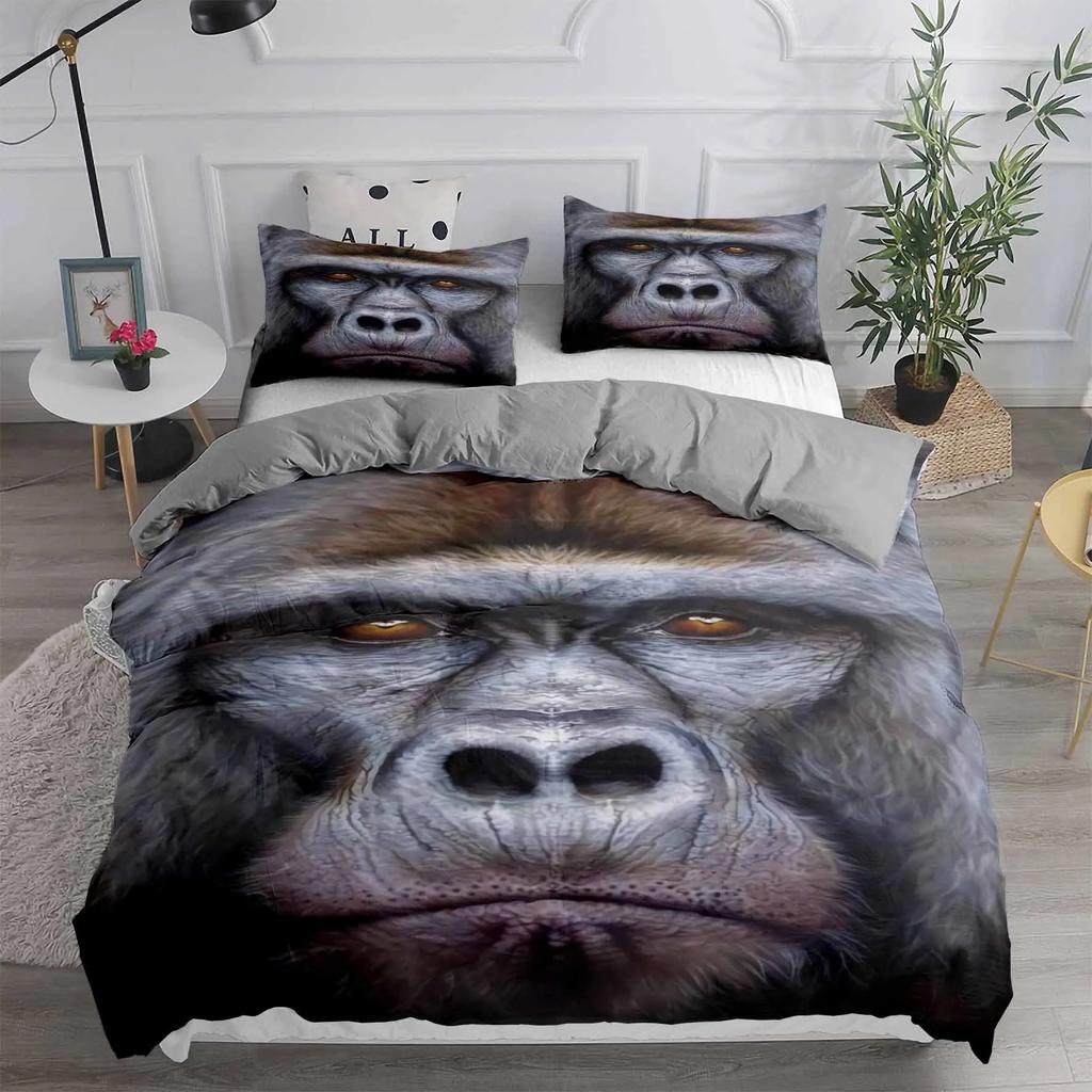 180x220 Bedding Sets Animal Head Duvet Cover Set Super Soft Full Queen King Bedroom Set European American Style Home Textile