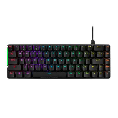 ASUS žaidimų klaviatūra ROG Falchion Ace NX mechaninio korpuso jungiklio slopinimas (65 % išdėstymas / ROG jungiklis / dvigubas USB-C / jutiklinis skydelis / JAV išdėstymas / dangtelis įtrauktas / ROG