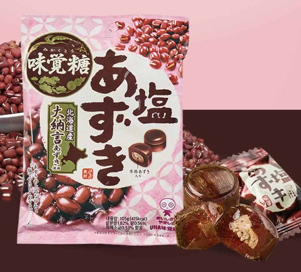 UHA Mikakuto Hokkaido Azuki Milk Candy Rich Red Bean Sweet Treats 150g 3 Pack