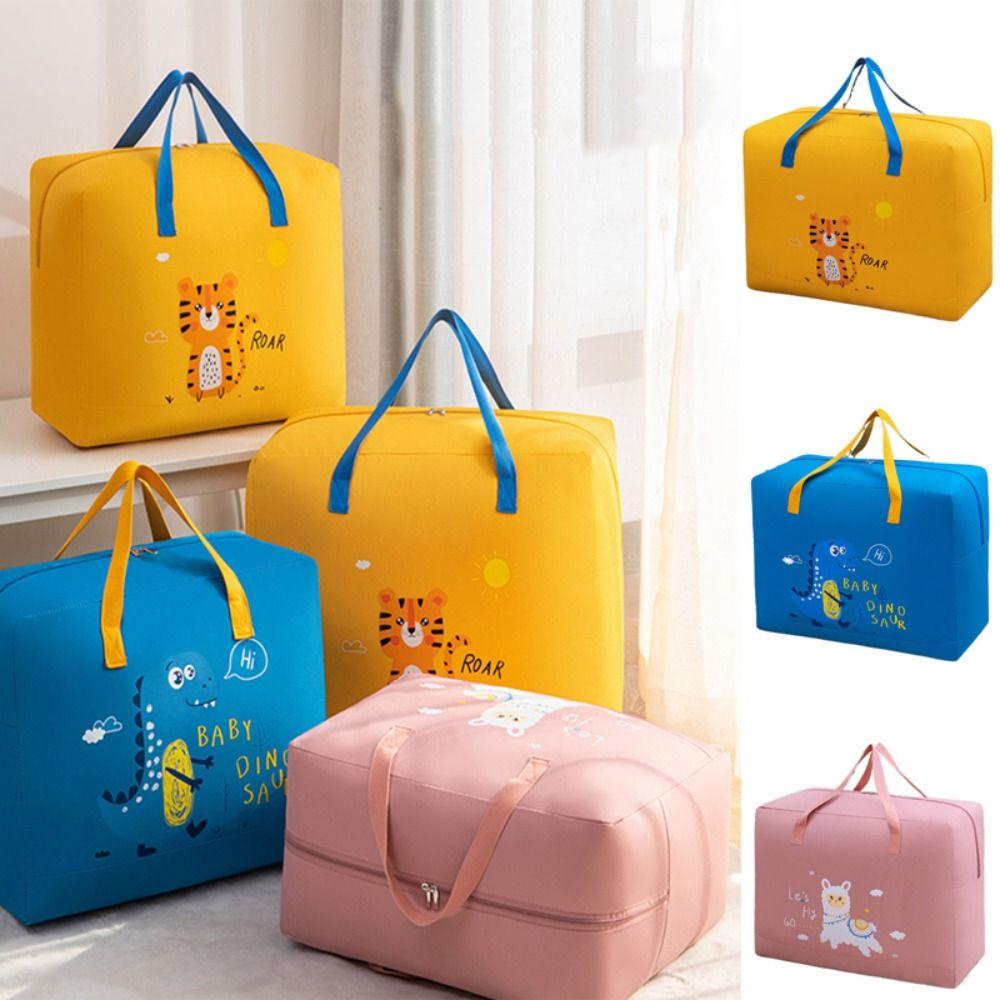 

Moisture-proof Children Quilt Finishing Bag Zipper Luggage Bag Portable Clothes Moving Bag Home