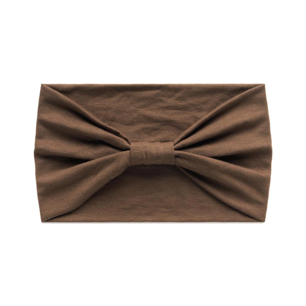 Stretchy Solid Color Sports Headband - Sweat-Absorbing Yoga & Running Hairband