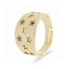 Ring - LUXENTER - Etav - 18-carat Yellow Gold - Brilliant Zirconia - Silver-plated Metal