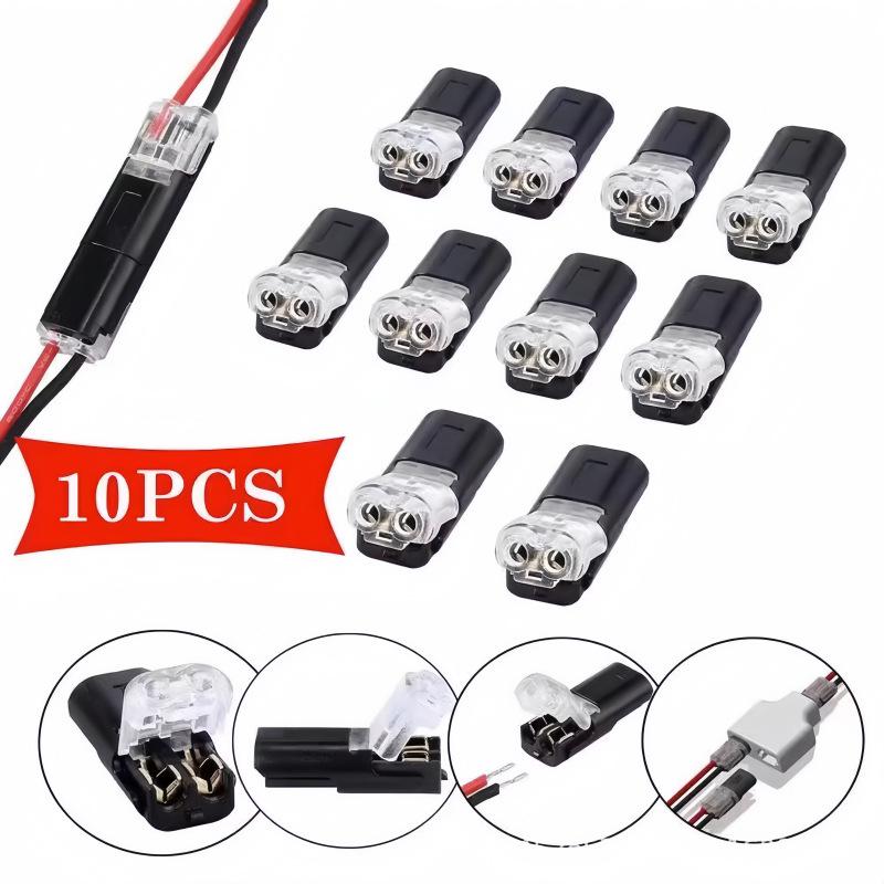 Push-in Quick Connect Terminal Blocks for LED Fixtures, No Soldering/Stripping Required.