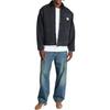 Carhartt WIP Solid Color Label Pocket Zipper Loose Fit Long Sleeve Denim Jacket Men jackets I03587800E06