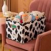 Bedroom Retro Solid Color Storage Box Fabric Printing Animal Pattern Clothing Storage Box Drawer Storage Box