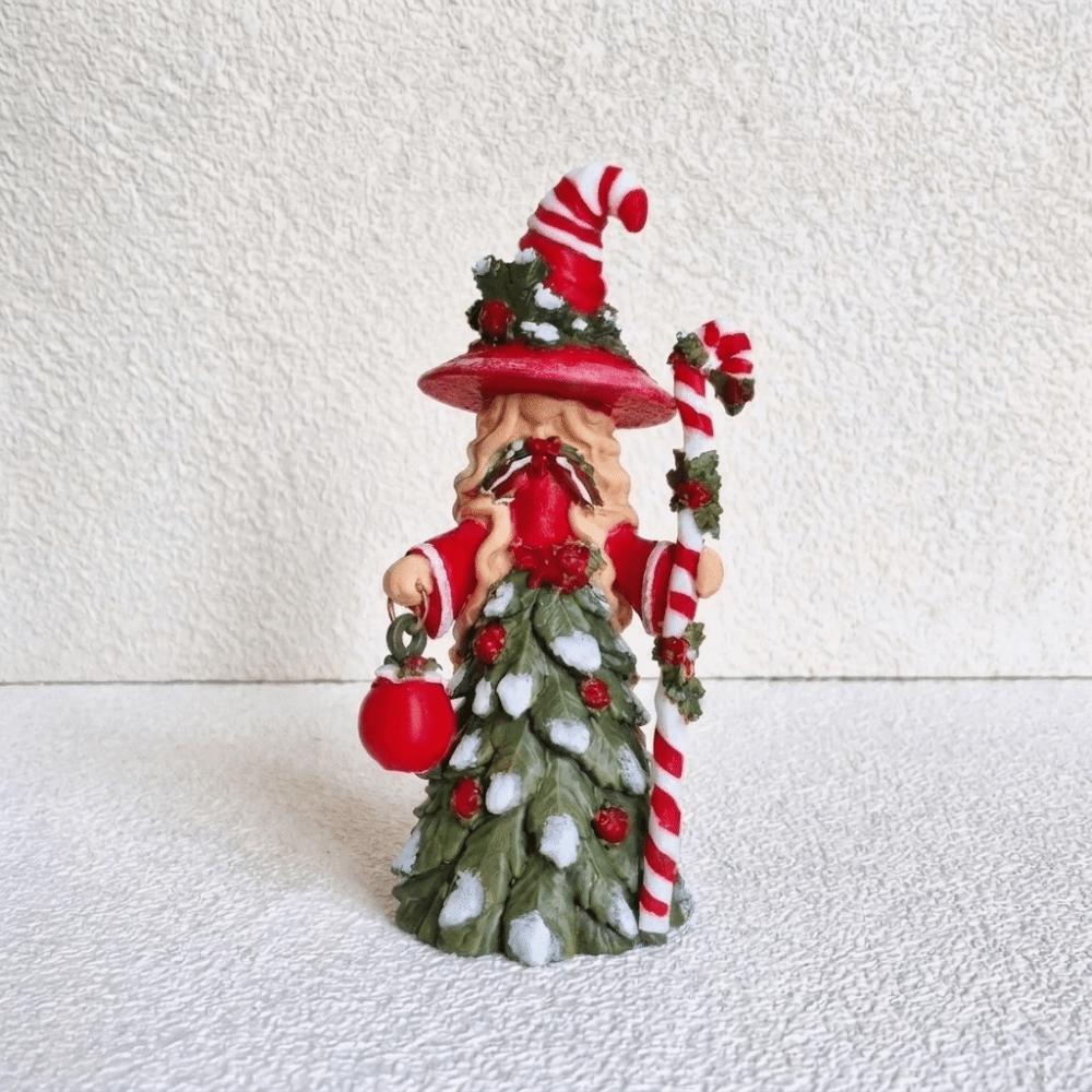 Santa Snowman Decoration Witch Tabletop Ornament Christmas Resin Figurine Fireplace Desktop