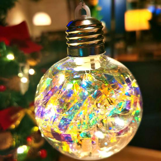 Julepynt LED Lyskuler Mykt Ambient Lys Knusesikker PVC Julelys Festlig Opplyst Kule