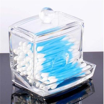 Schmuck Organizer Fall Acryl Baumwolle Tupfer Lagerung Inhaber Box Tragbare Make-Up Baumwolle Pad Kosmetische Container