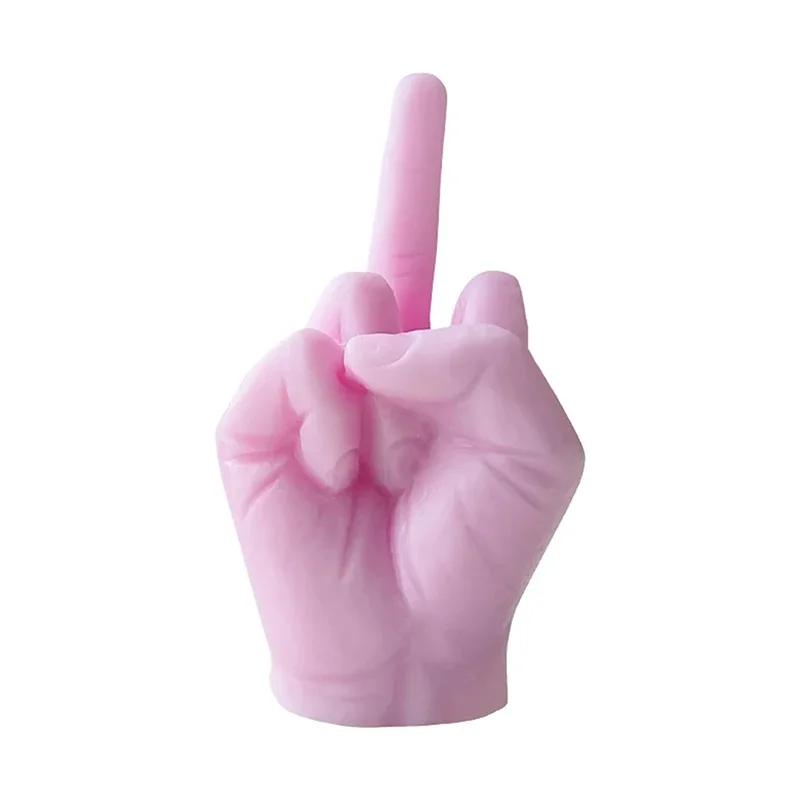 Funny Quirky Middle Finger Scented Candles - Creative Gesture Candle | Unique Gift Home Decor Ornament