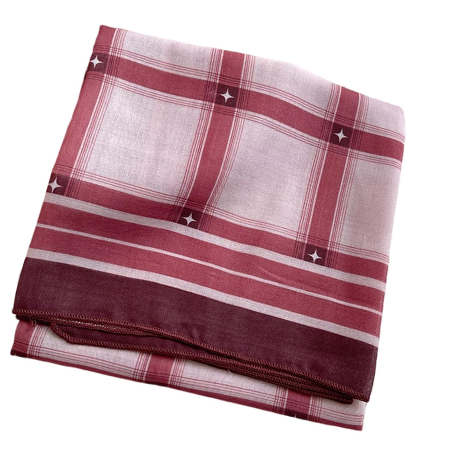 

Timeworn Encouraged Checkered Neckerchief Cotton Fabric Foldable Scarf for Casual Stylish Looks 70x70cm красный