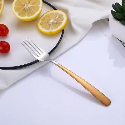 18/8 Stainless Steel Dinner Fork Dessert Fruit Snack Salad Fork with Long Handle for Hotel Party