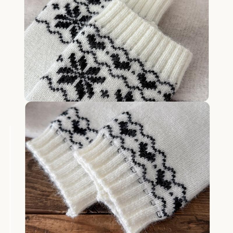 Kids Leg Warmers Socks Cover Stretchy Ribbed Design Cosy Warm Winter Socks For Girls Sweet Inspired Outfit