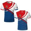 T-shirt Bandiera della Repubblica Ceca Maglietta Grafica con Emblema Nazionale della Repubblica Ceca da Uomo Donna per Sport all'Aperto Traspirante Maglia da Calcio
