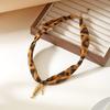Bohemian Silk Scarf Necklace with Sun Heart Pendant Chain