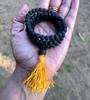 Ebano Originale 108+1 Perle 6 mm, Mala Naturale Karungali Malai ROSARIO, Origine Indiana, Rosario Jaap Mala Yoga Preghiera, Spedizione Gratuita