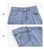 Plus Size Lyocell High-Waisted Wide-Leg Flowy Jeans – Tummy Concealing Floor-Length Women's Pants, Style 66130