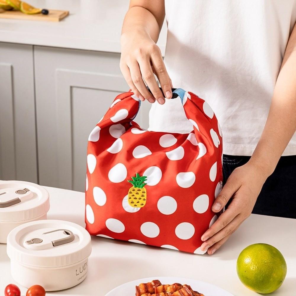 Foldable Food Box Bag Insulated Picnic Bag Portable Lunch Bag Fruit Preservation
