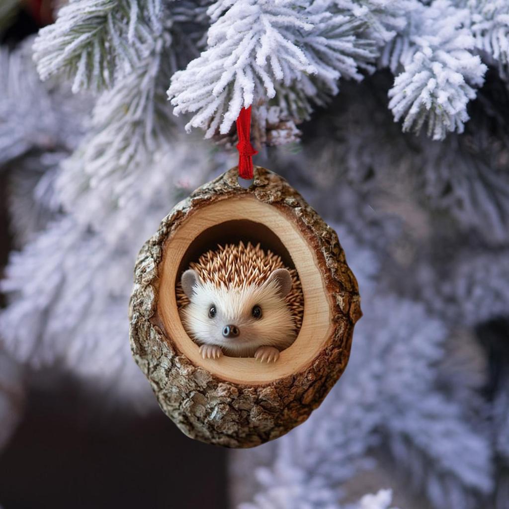 Christmas Acrylic Animal Ornaments 2026 Christmas Tree Pendant Seasonal Decor for Tree Hanging Xmas Navidad Party Supplies