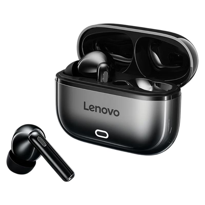 Lenovo Bluetooth Wireless Earphones, Noise-Cancelling Semi-In-Ear Headphones, High-Quality Sound Long Battery Life, EA269 Black
