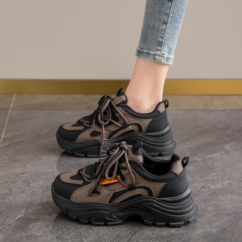 New Winter Velvet Thickened Cotton Shoes Soft-soled Dad Sneakers Student Shoes