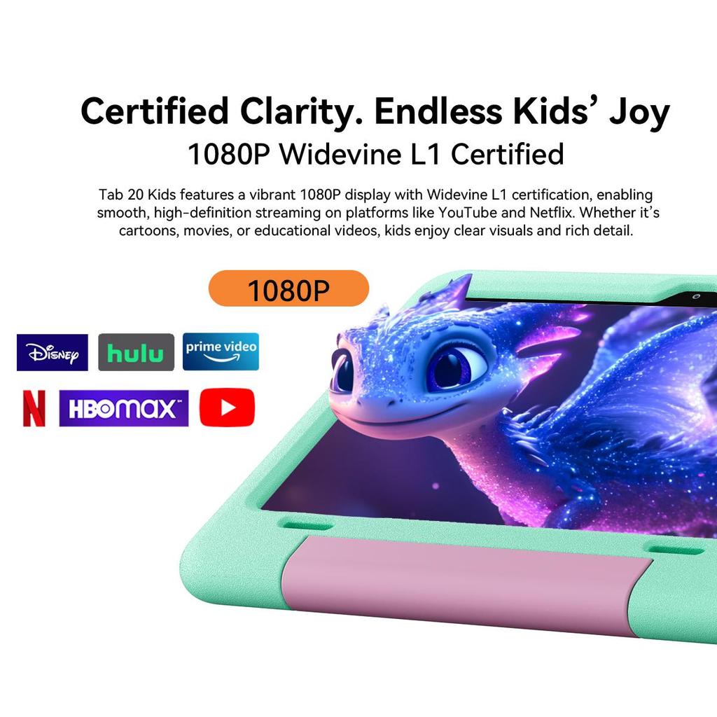 Blackview Tab 20 Kids Tablet Android 15  10.1inch 4GB RAM 64GB ROM 6600mAh Battery Tablets