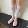 Sweet Lolita Calf Length Socks Soft Nylon Fabric Socks Breathable Socks Comfort Socks Perfect for Daily Wear and Cosplay