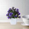 Fake Potted Plant No-fade Artificial Lilac Bonsai Realistic Colorful Simulated Green Plant for Home Decoration